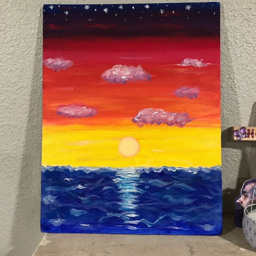 Sunset Painting by FreXinet (14” x 11”)
